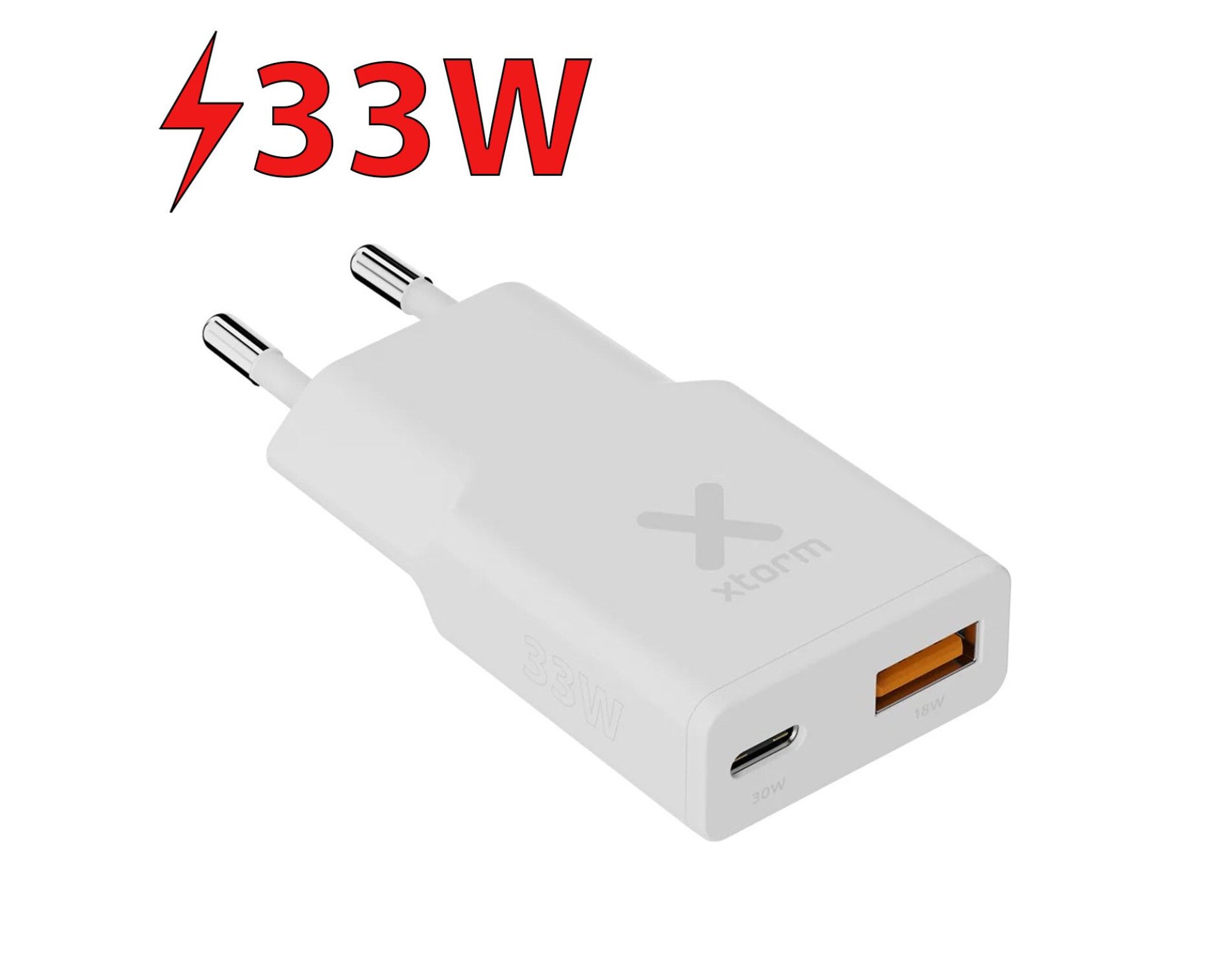 Ładowarka sieciowa XTORM Go2 SlimeLine 33W Biały