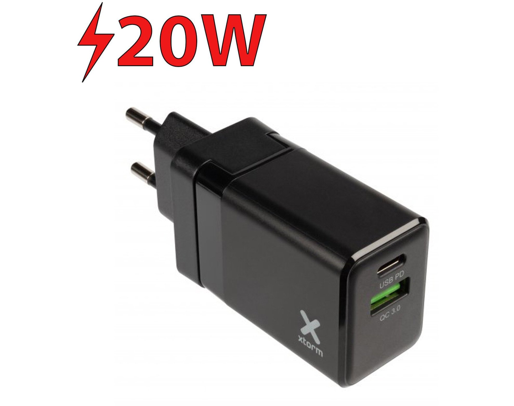 Ładowarka sieciowa XTORM Volt Travel 20W Czarny
