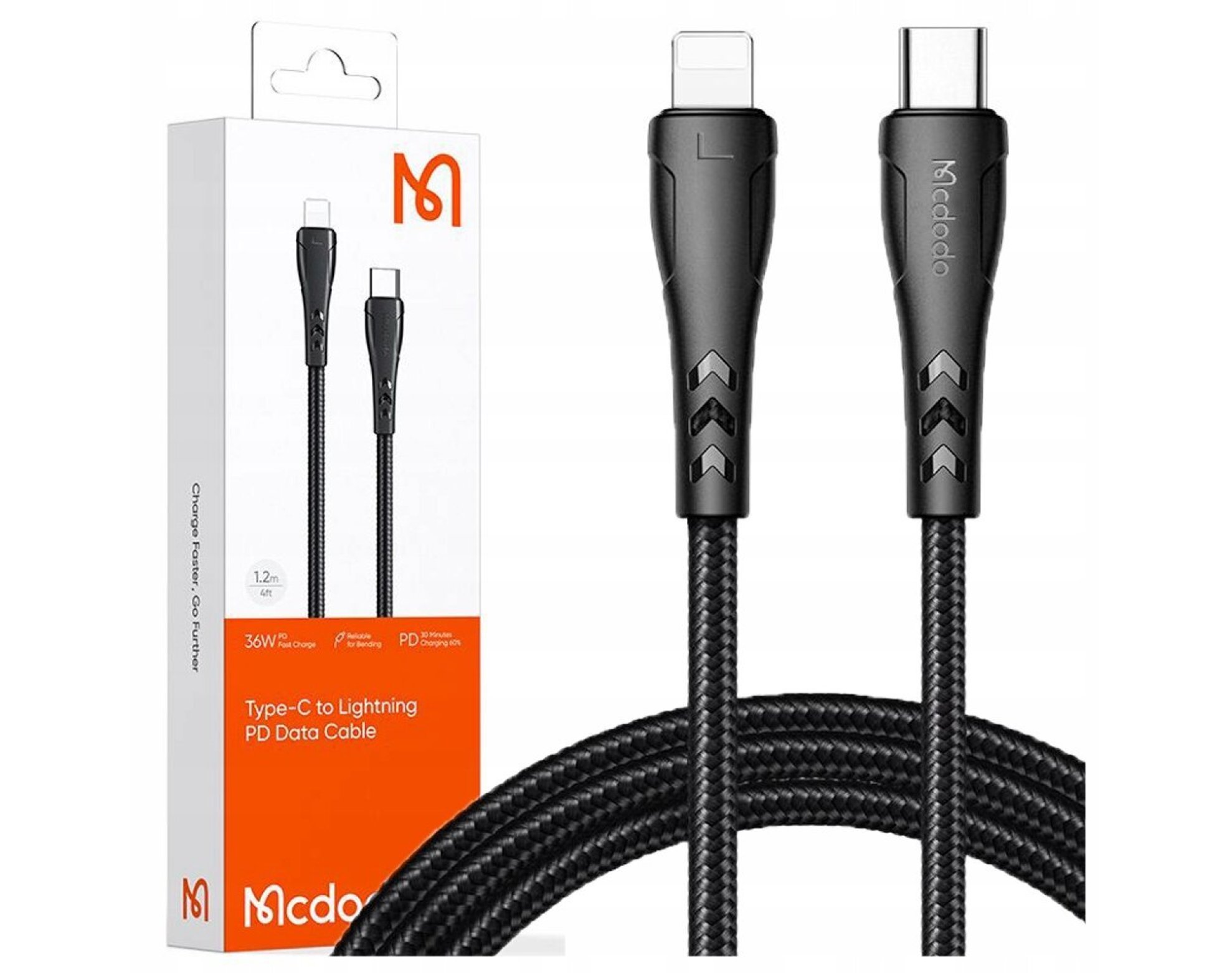 Mcdodo Kabel USB-C Lightning Szybkie Ładowanie 36W 1M Do iPhone 11 12 13 14