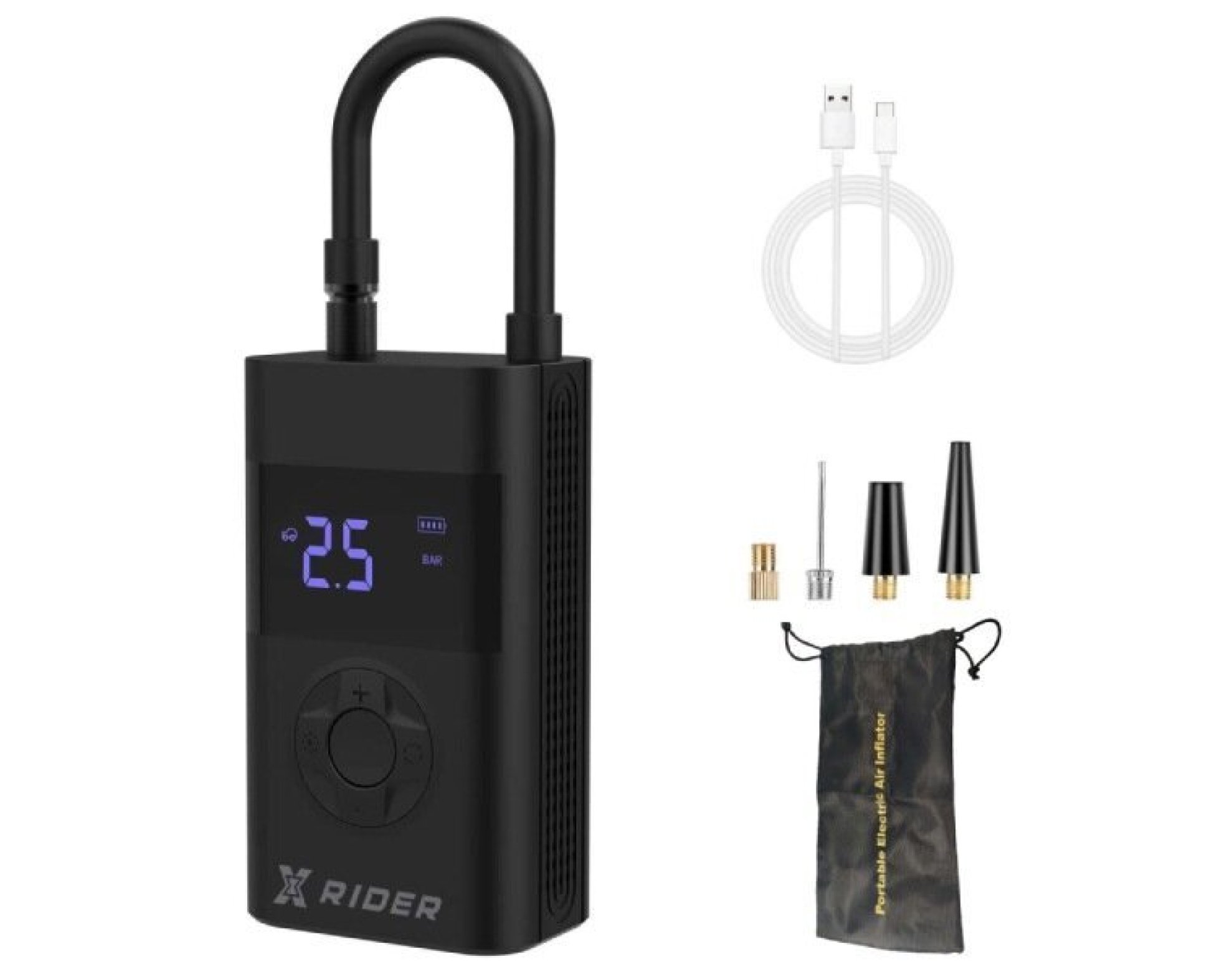 Pompka rowerowa XRIDER z funkcją powerbank XR00AP01