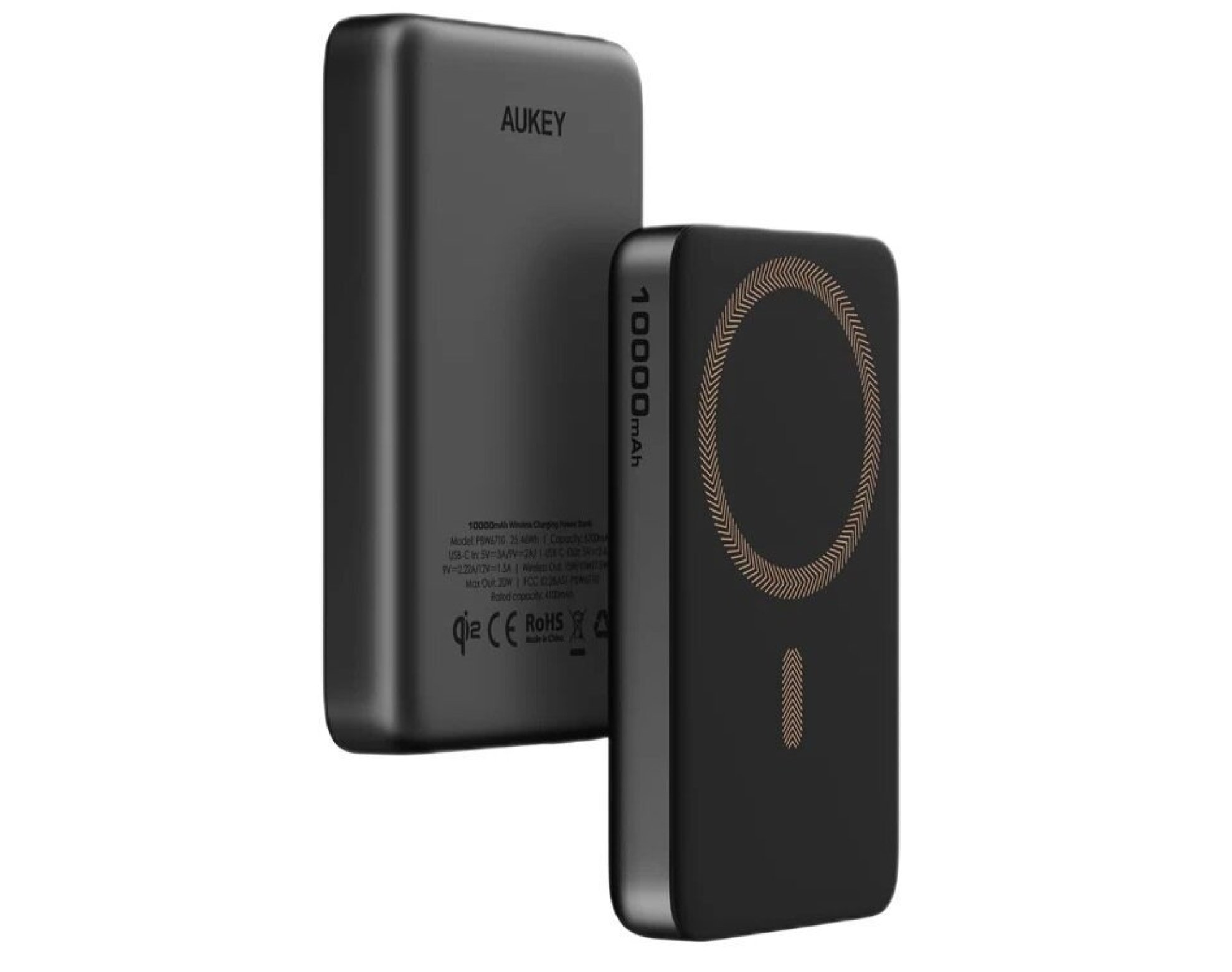Powerbank AUKEY PB-MS08 MagSafe 10000 mAh QI2 20W Czarny