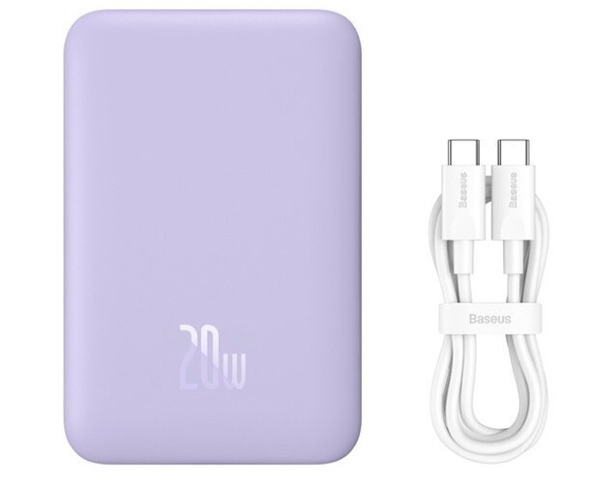 Powerbank BASEUS Magnetic Mini 10000 mAh 20W Fioletowy