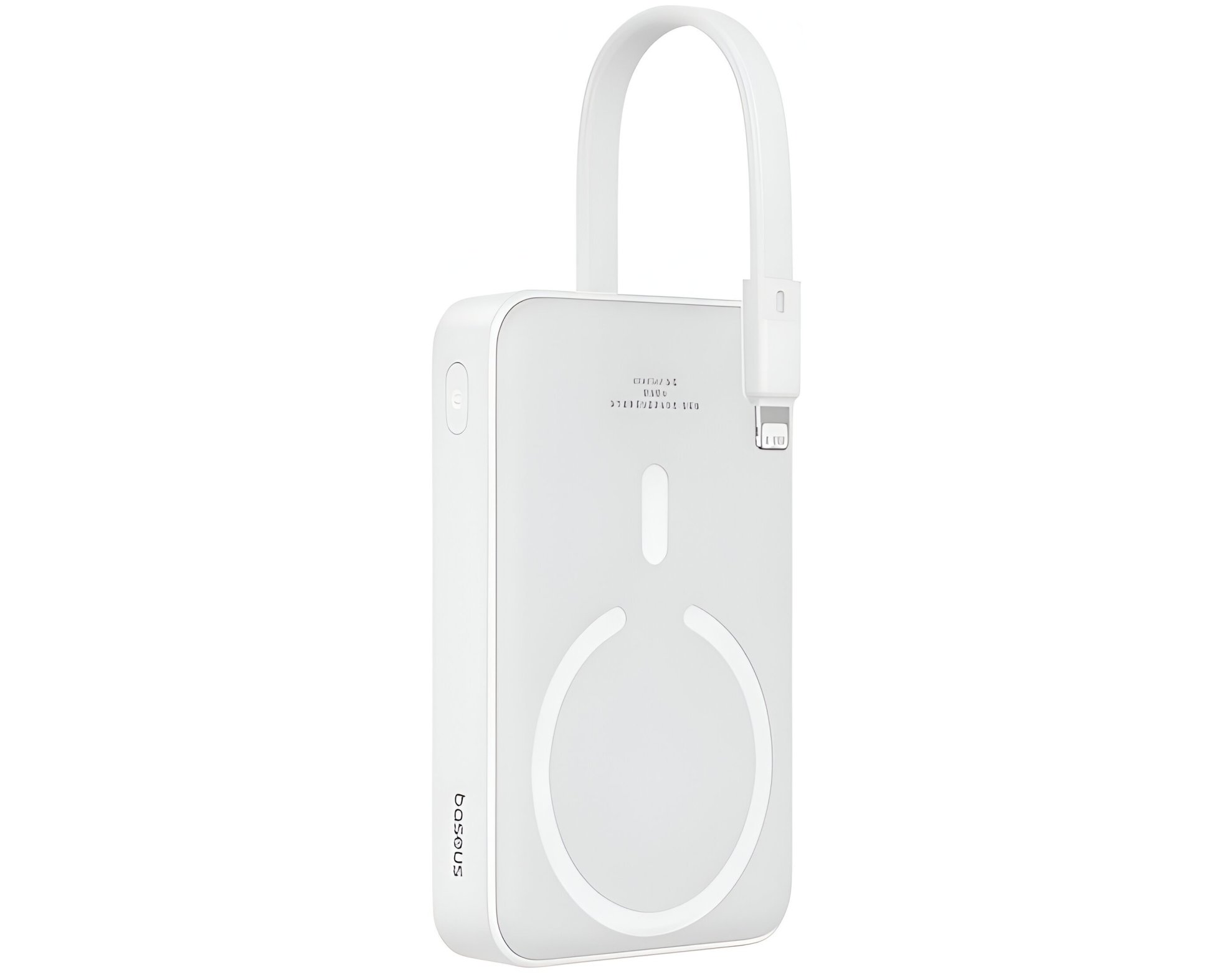 Powerbank BASEUS Magnetic Mini 10000mAh 20W Biały + Kabel Lightning
