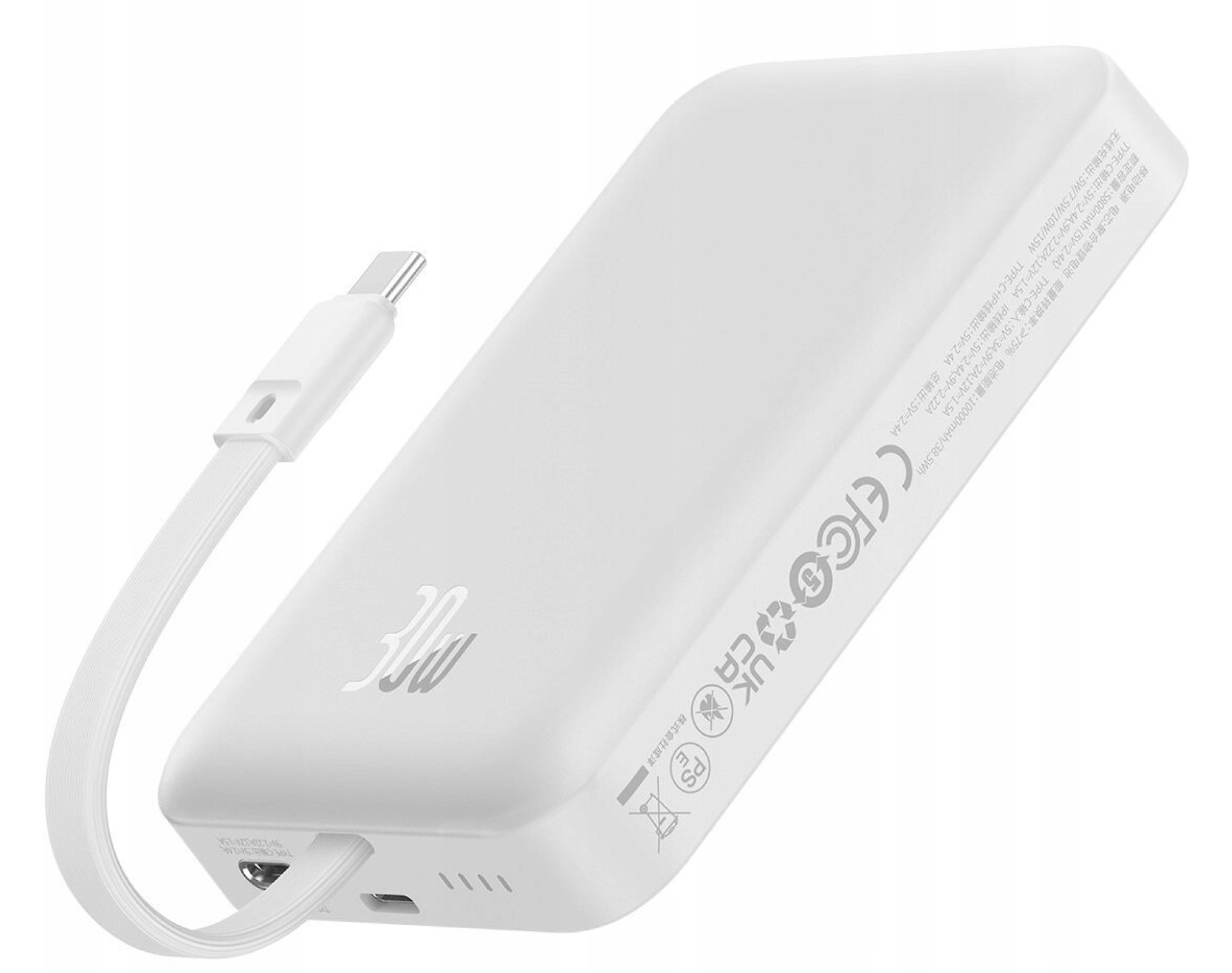Powerbank BASEUS Magnetic Mini MagSafe 10000mAh 30W Biały