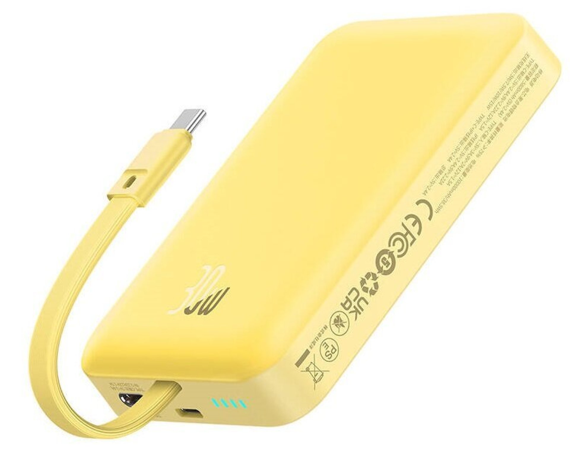 Powerbank BASEUS Magnetic Mini MagSafe 10000mAh 30W Żółty