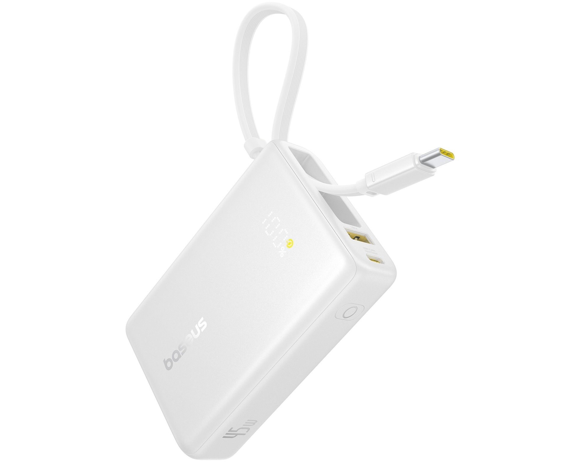 Powerbank BASEUS PicoGo Digital Display 10000mAh 45W Biały