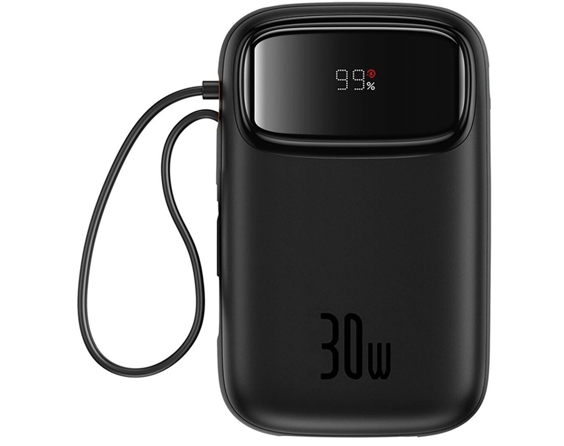 Powerbank BASEUS Qpow 2 10000mAh 30W Czarny + Kable USB-C