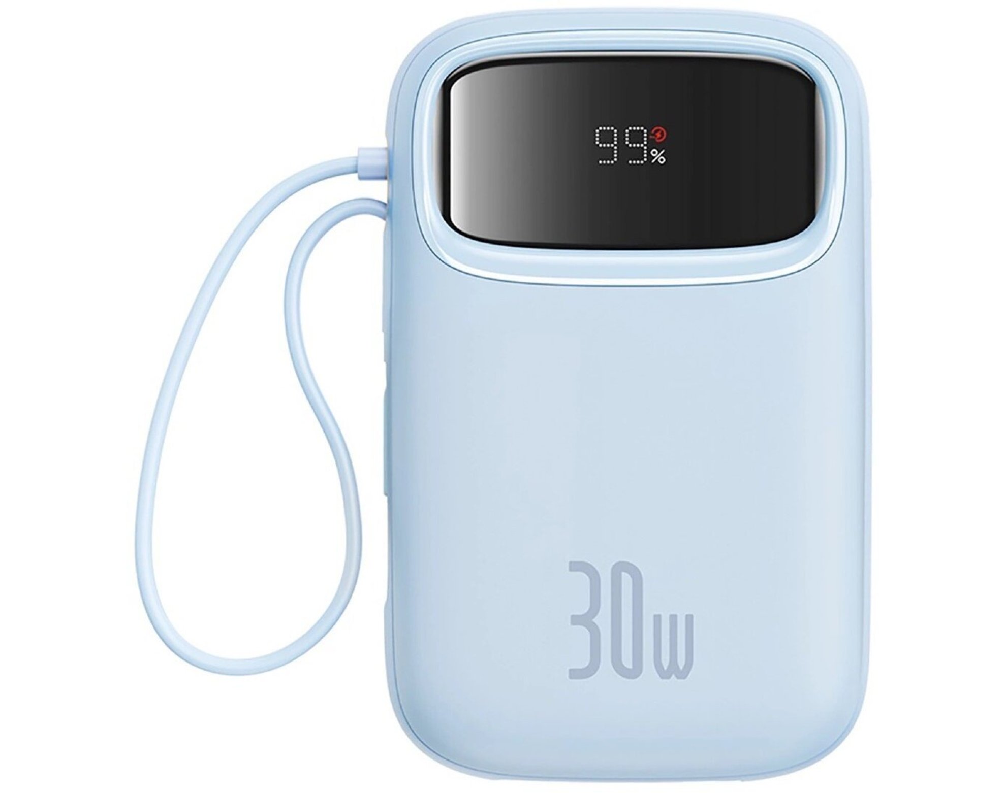 Powerbank BASEUS Qpow 2 10000mAh 30W Niebieski + Kable USB-C