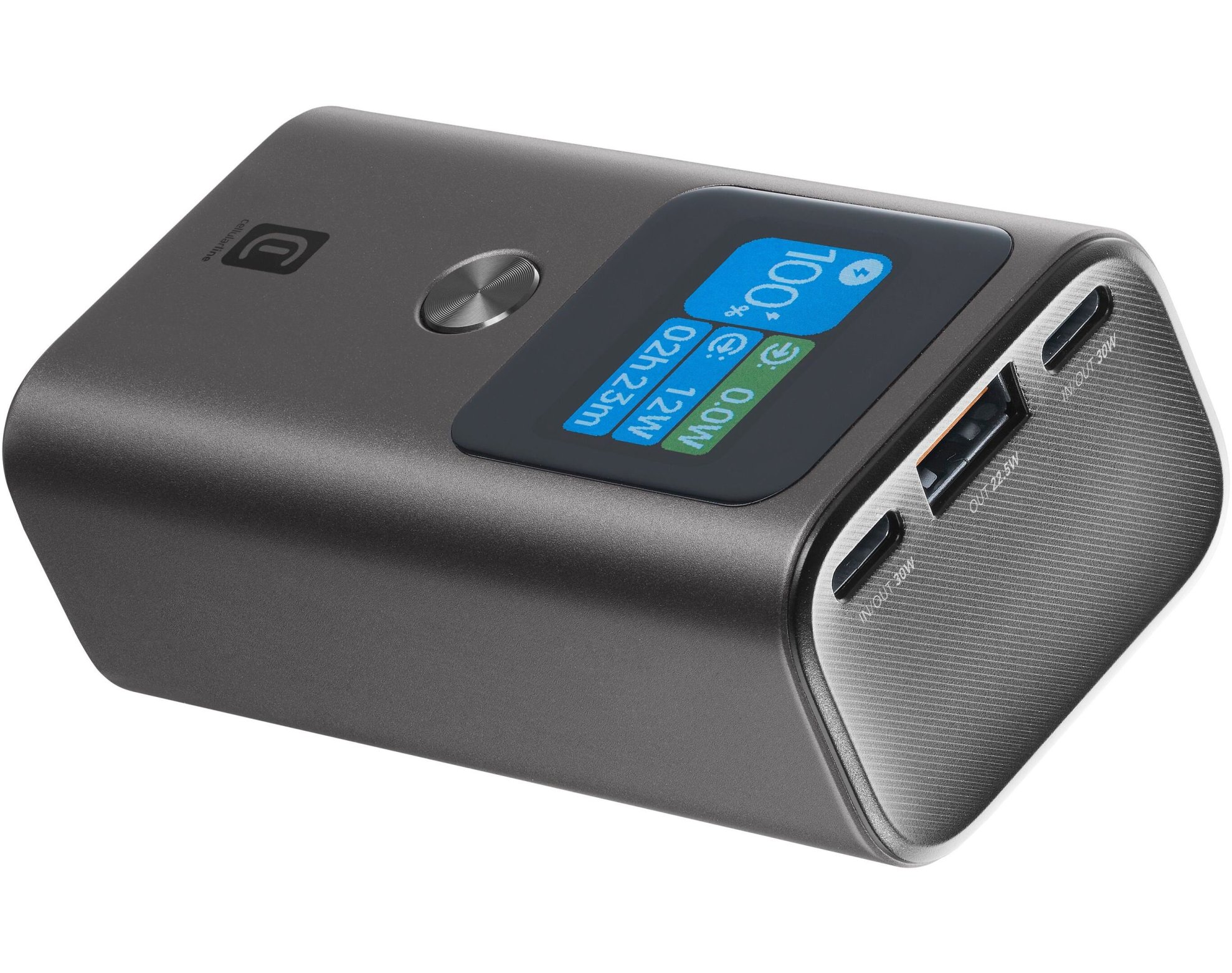 Powerbank CELLULARLINE Ultron 10000 mAh 30W Antracytowy