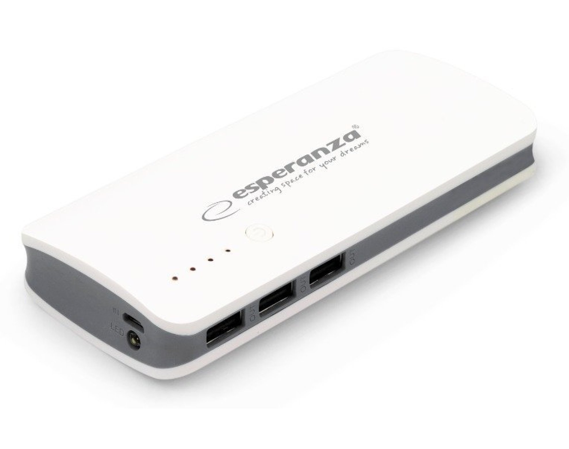 Powerbank ESPERANZA Radium 8000 mAh Biało-szary