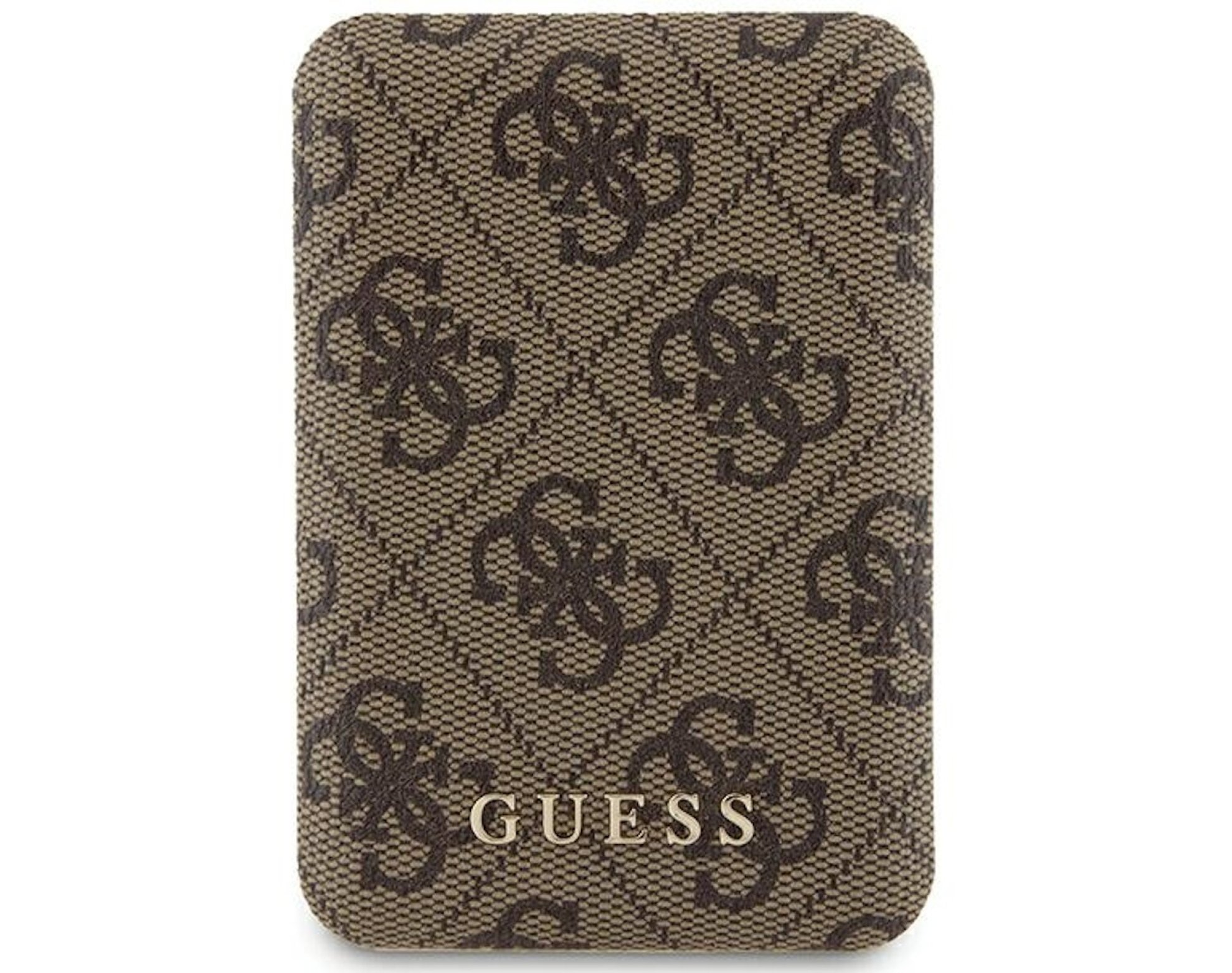 Powerbank GUESS 4G Leather Metal Logo 5000 mAh 15W Brązowy