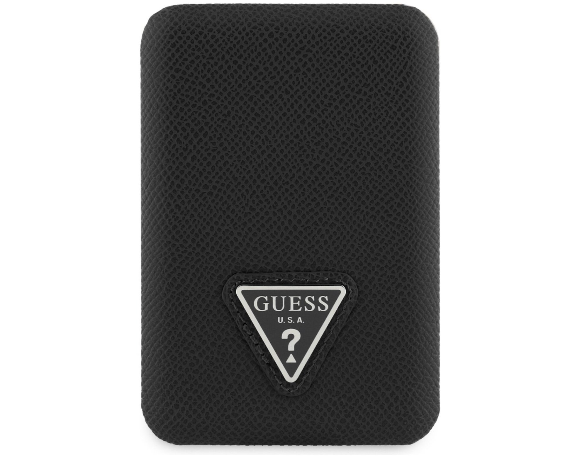Powerbank GUESS Grained Triangle MagSafe 5000 mAh 20W Czarny
