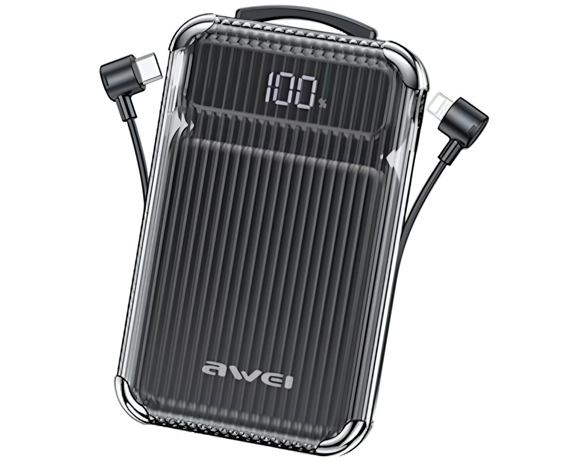 Powerbank indukcyjny AWEI P89K 10000mAh 15W Czarny
