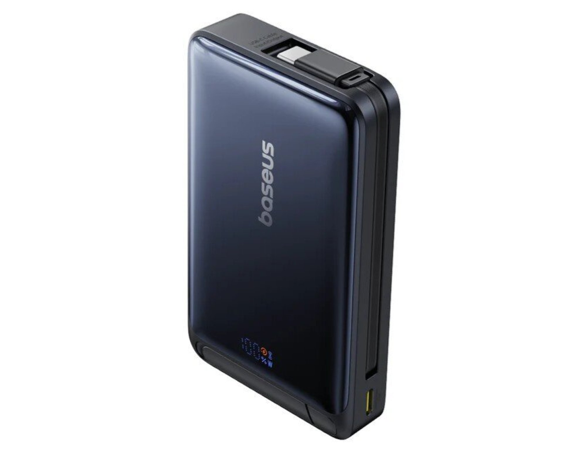 Powerbank indukcyjny BASEUS Nomos Qi2 10000 mAh 45W Czarny