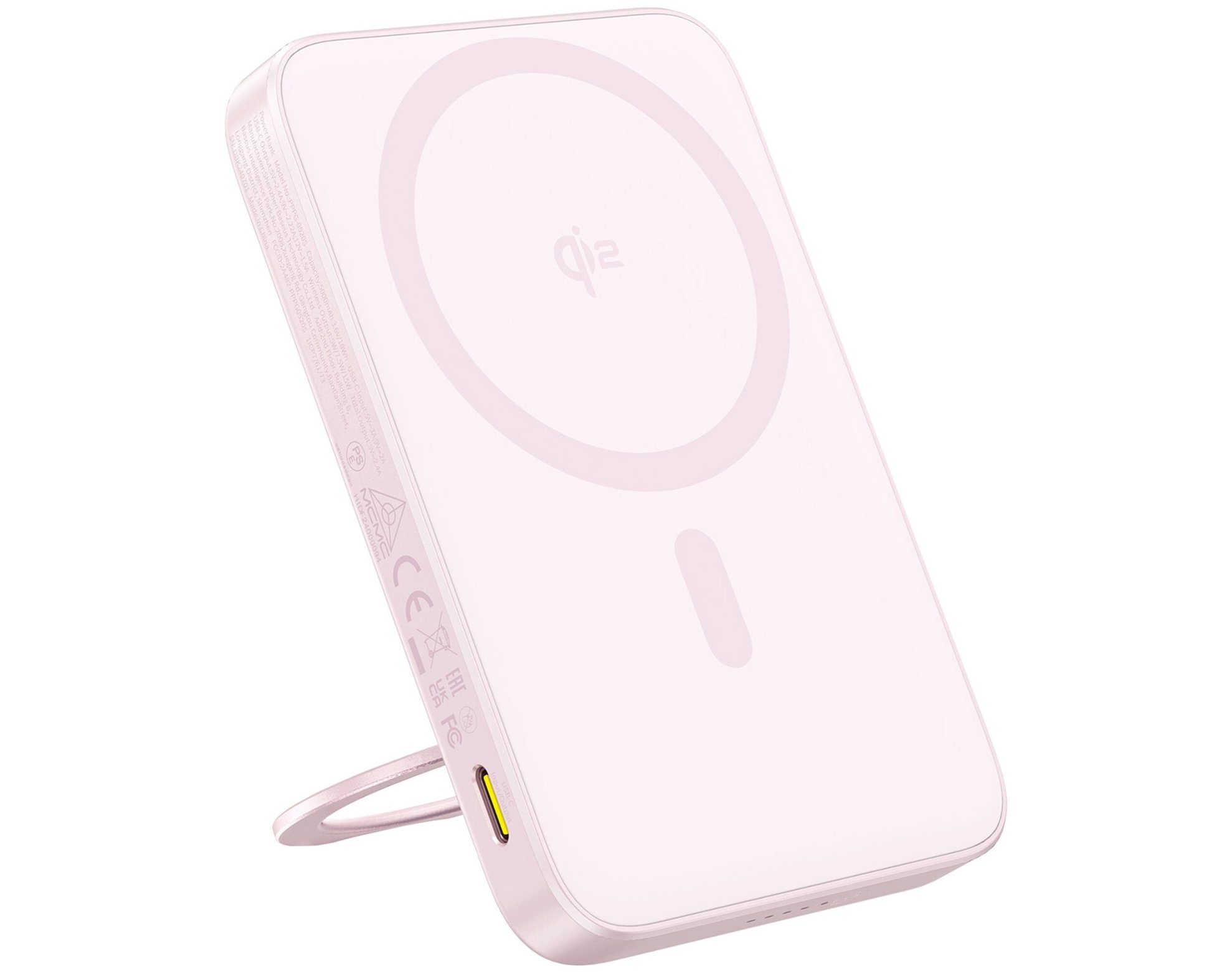 Powerbank indukcyjny BASEUS PicoGo Qi2 5000 mAh 20W Różowy