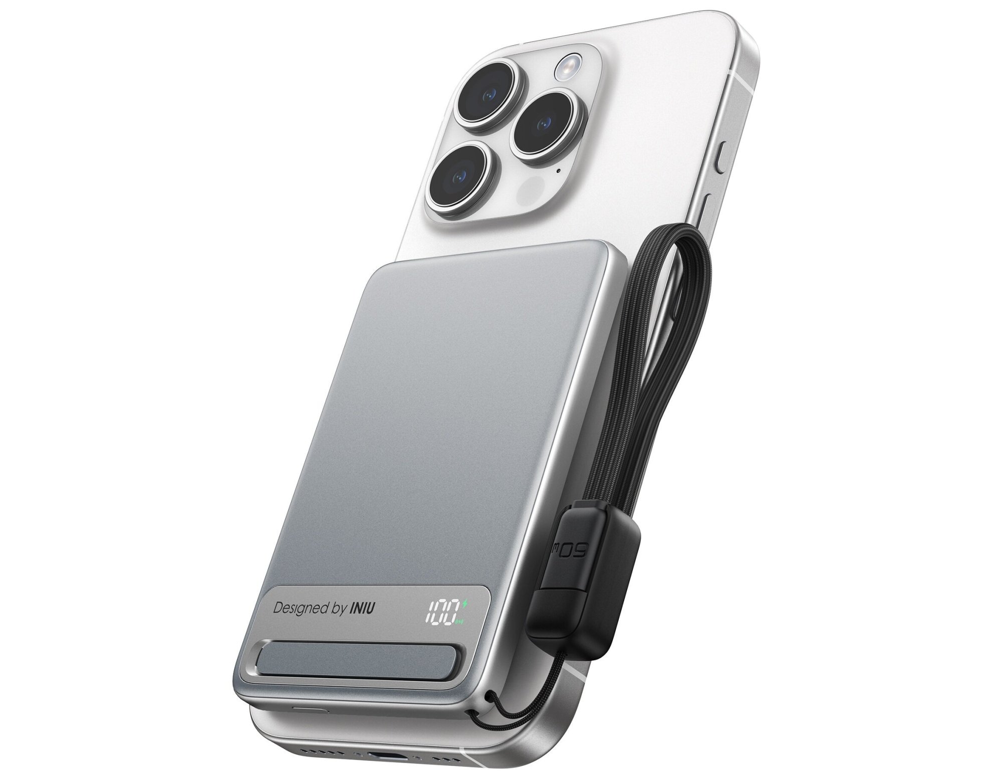 Powerbank indukcyjny INIU MagPro Slim 5000 mAh 20W Biały
