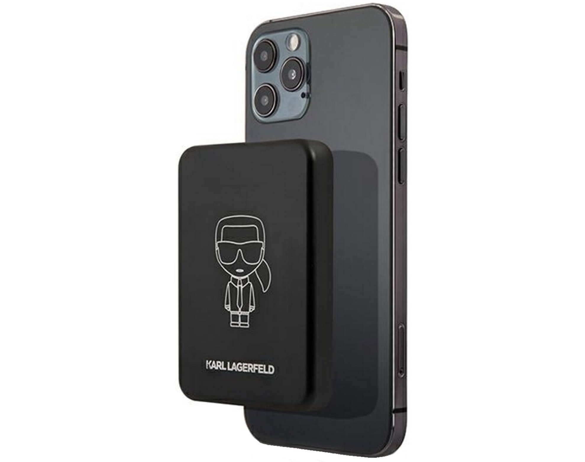 Powerbank indukcyjny KARL LAGERFELD MagSafe 3000mAh 5W Czarny