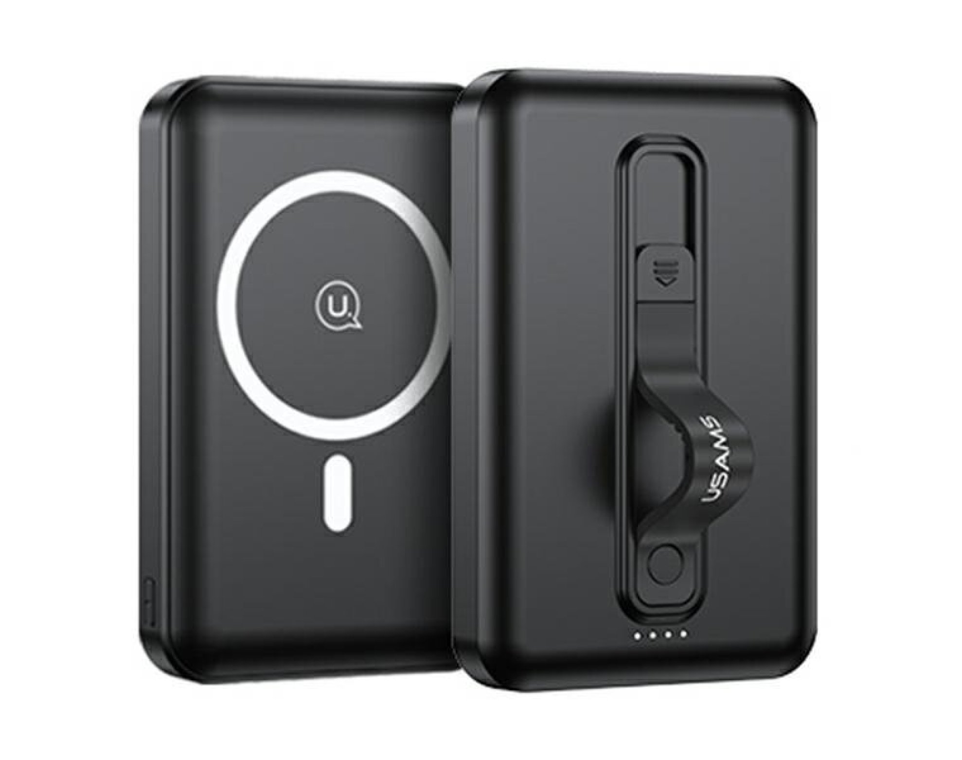 Powerbank indukcyjny USAMS PB64 DP Fast Charge 10000 mAh 20W Czarny