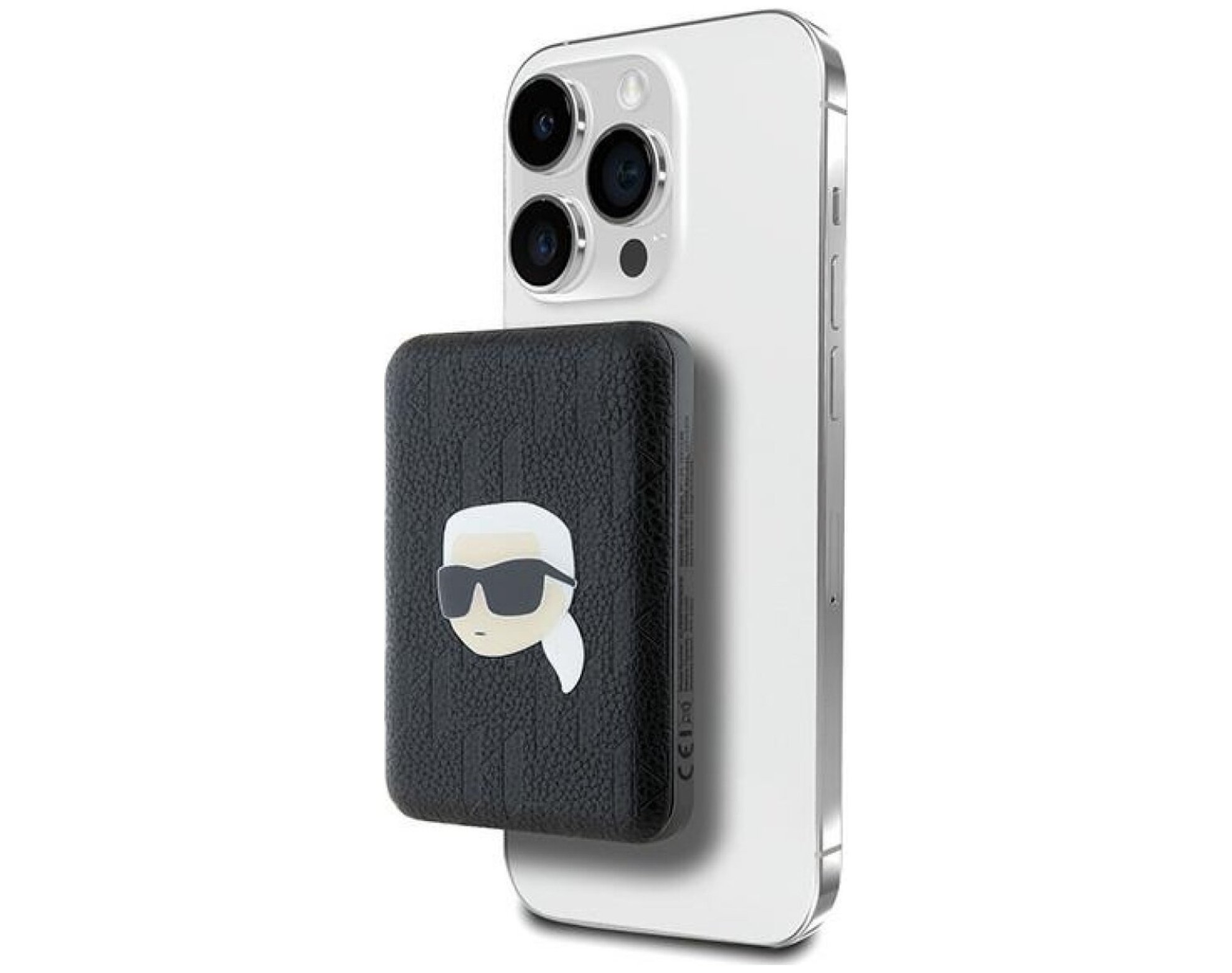 Powerbank KARL LAGERFELD Karl Head Pin MagSafe 5000mAh 15W Czarny