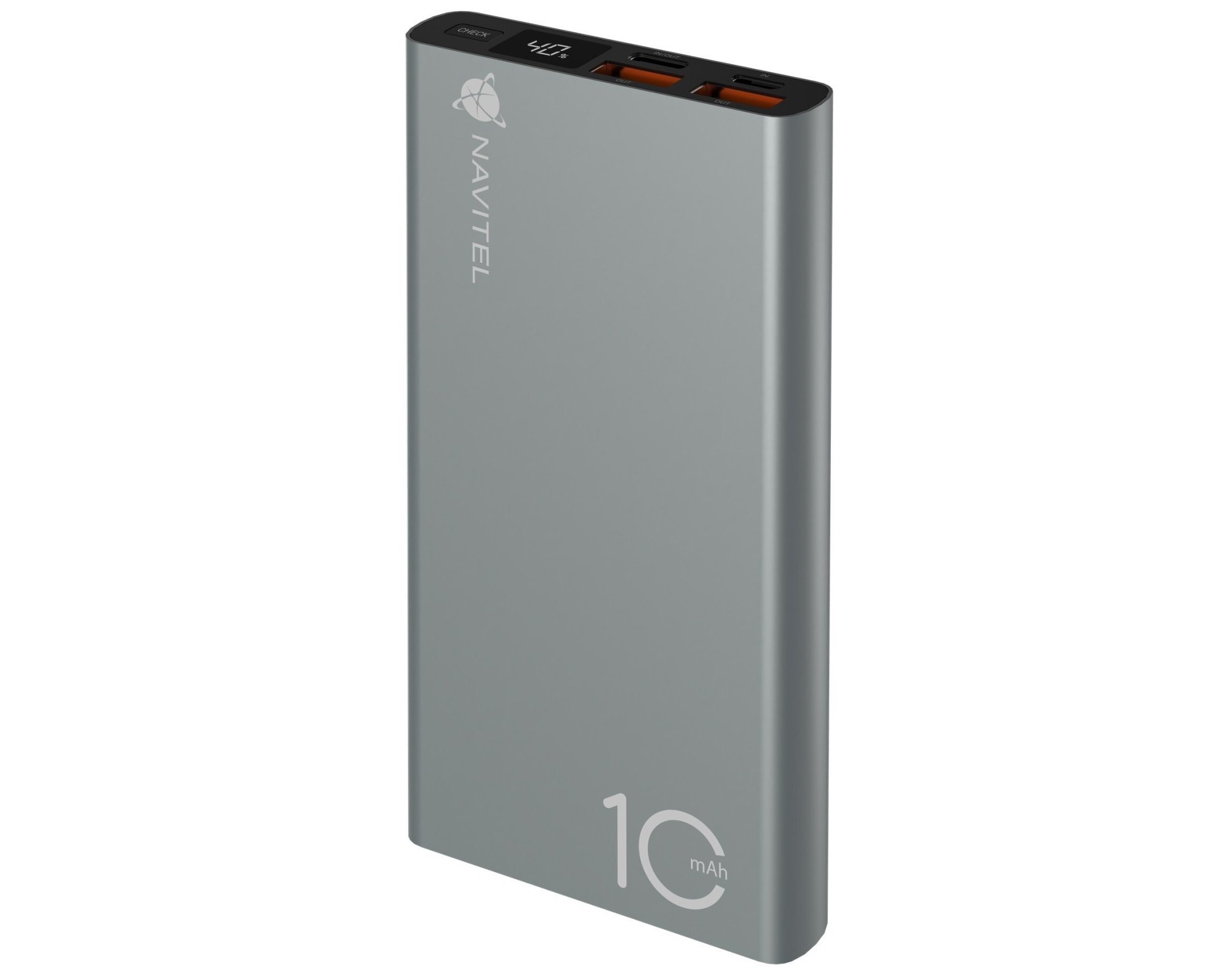 Powerbank NAVITEL PWR10 AL 10000mAh 22.5W Srebrny