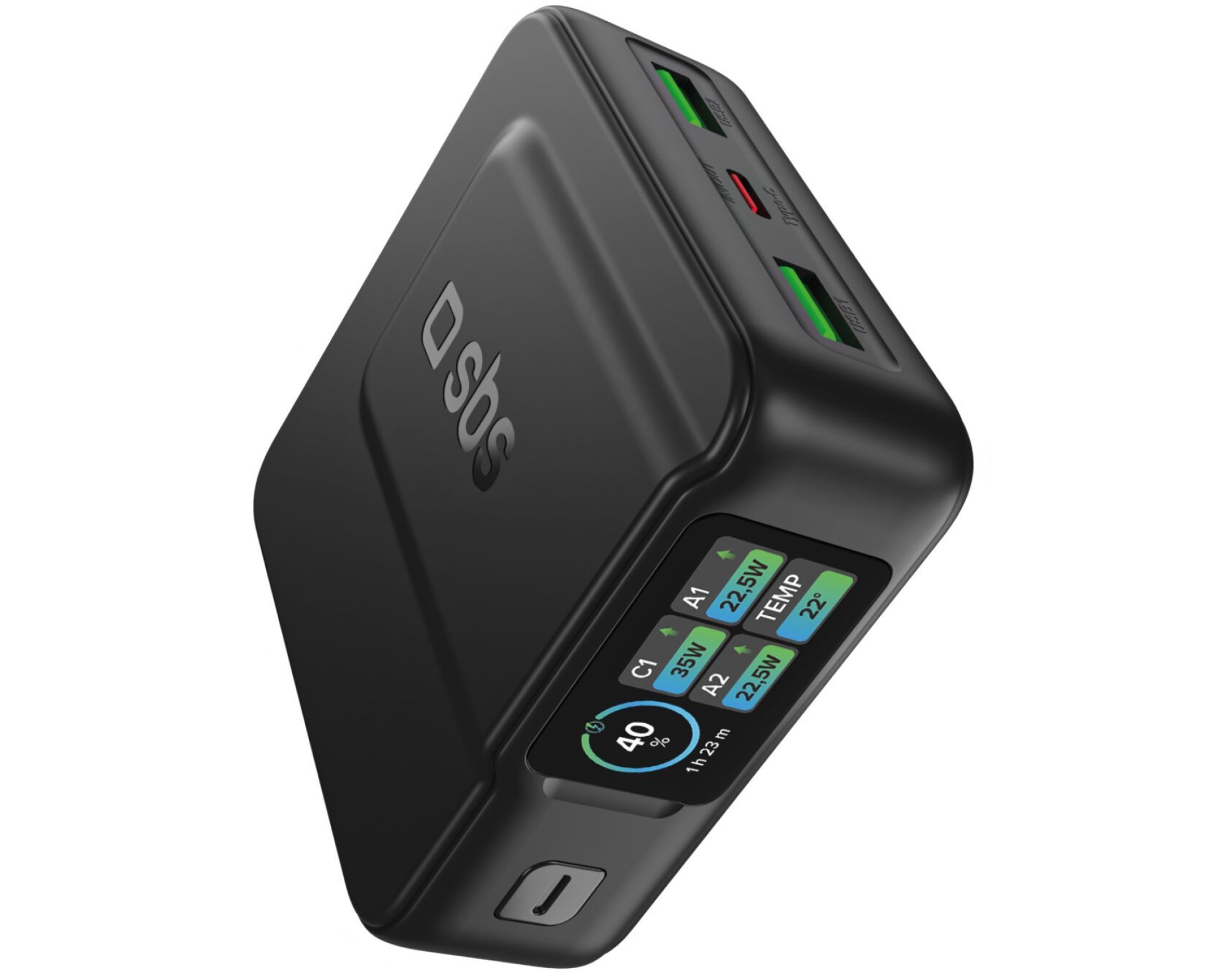 Powerbank SBS TEBBTFT10000PDK 10000mAh 35W Czarny