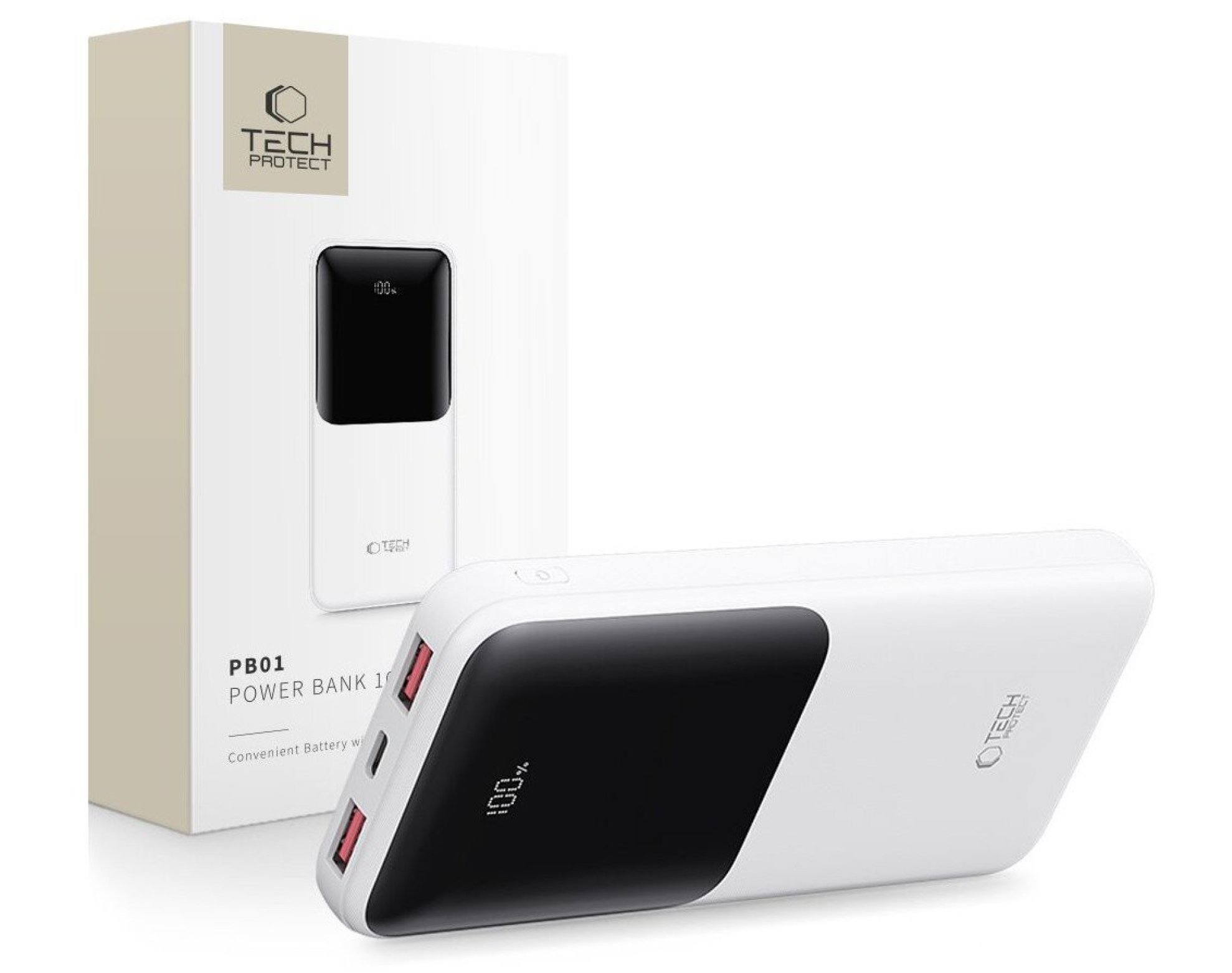 Powerbank TECH-PROTECT PB01 10000 mAh 22.5W Biały