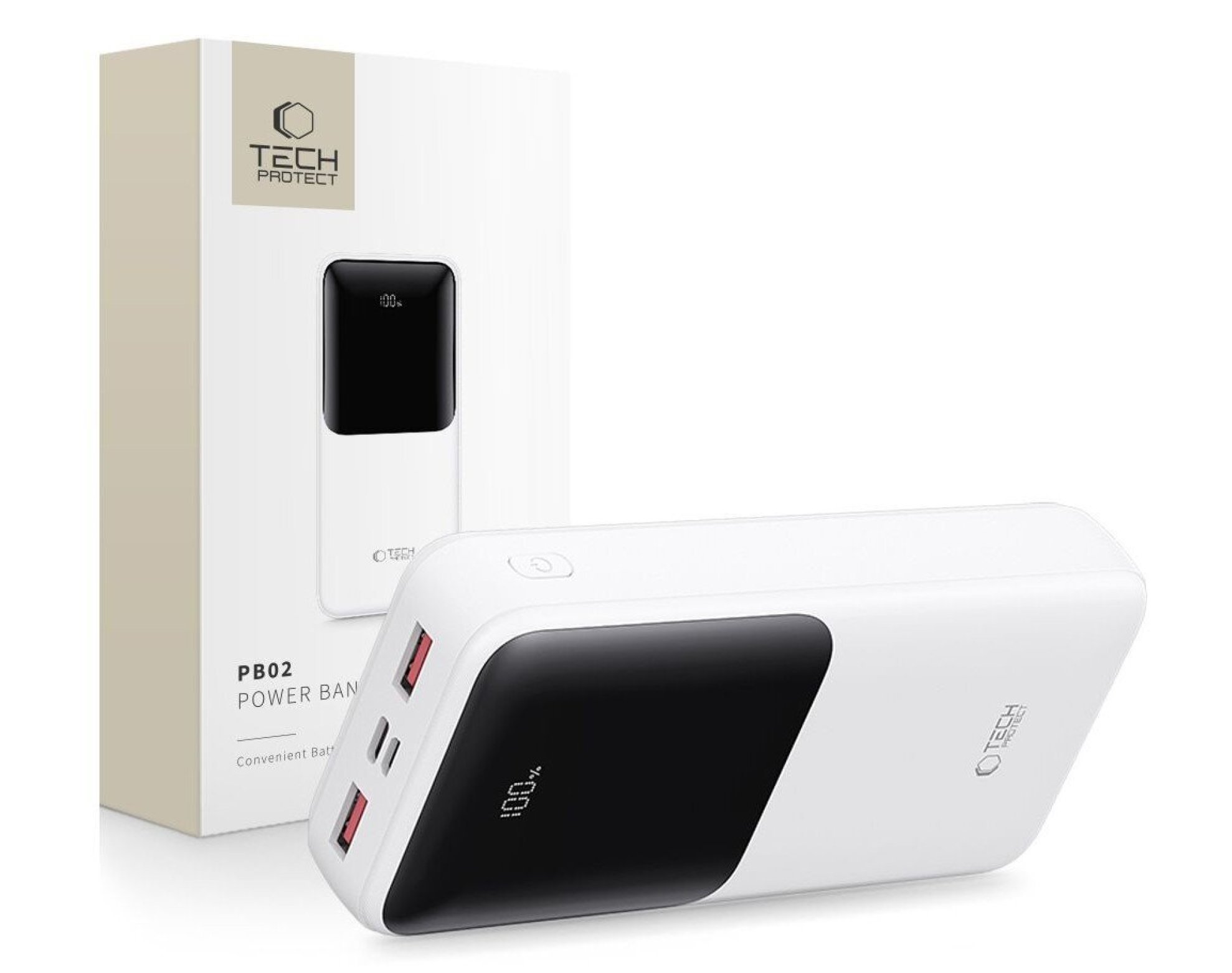 Powerbank TECH-PROTECT PB02 20000 mAh 22.5W Biały