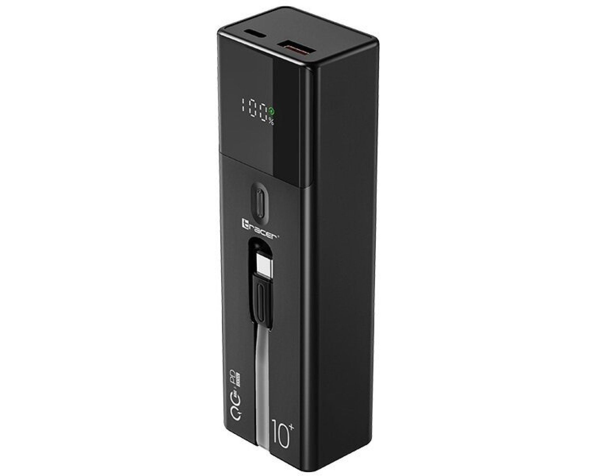 Powerbank TRACER Quant 10000 mAh QC3.0 PD 100W Czarny