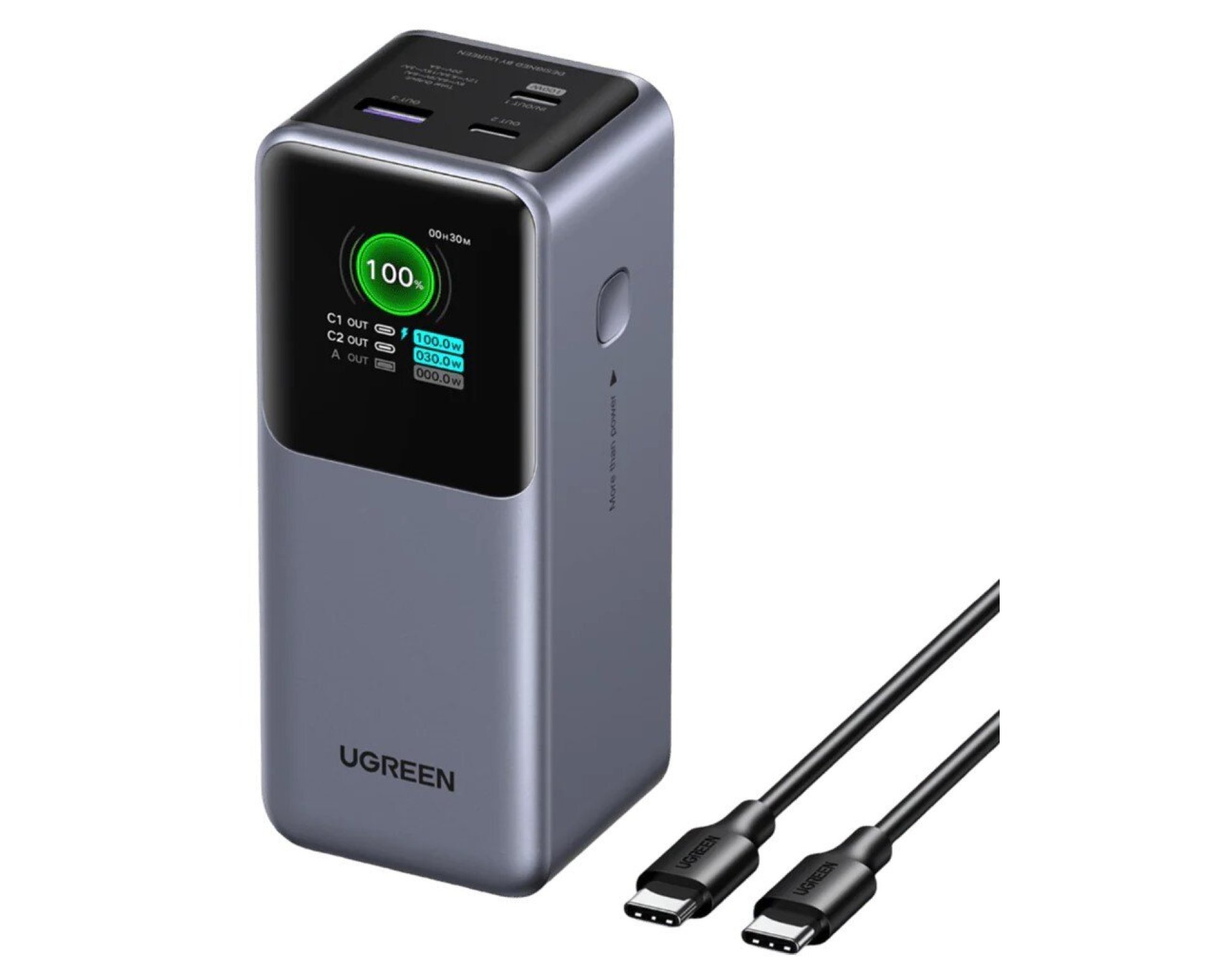 Powerbank UGREEN Nexode 20000 mAh 130W Szary