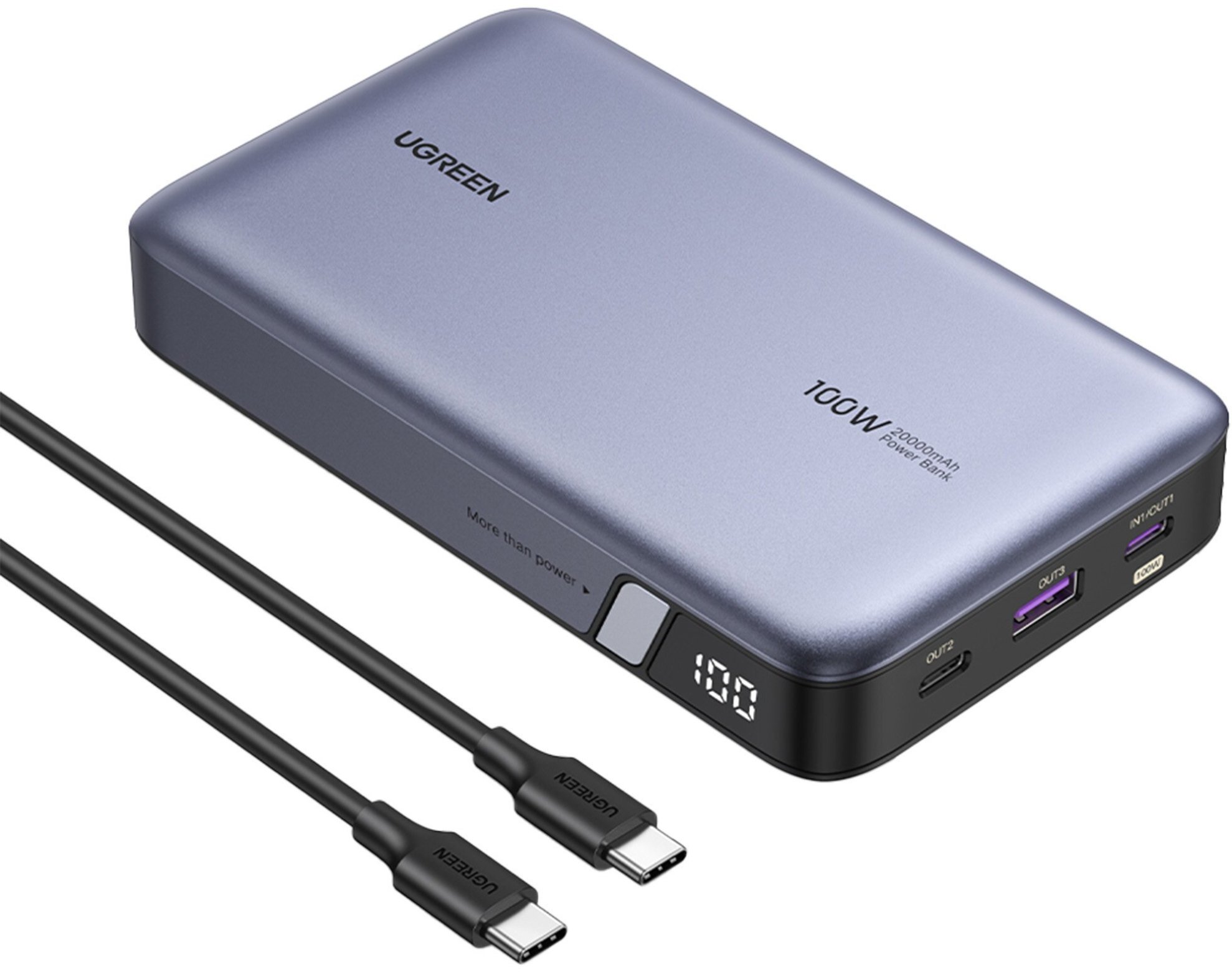 Powerbank UGREEN PB720 20000 mAh 100W Szary
