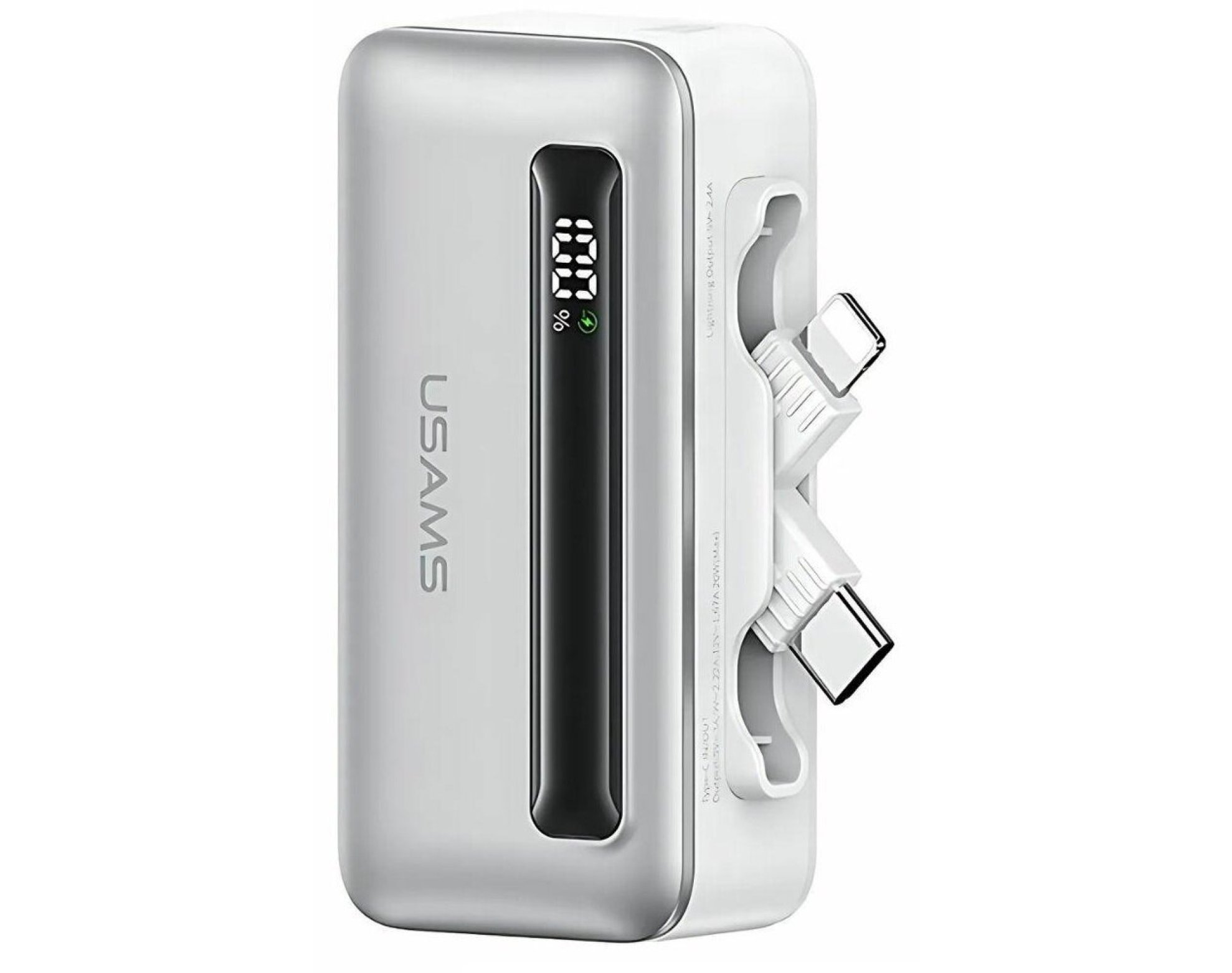 Powerbank USAMS XB US-CD233 PD Fast Charge 4500 mAh 20W Srebrny