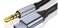 Kabel przejściówka adapter USB-C mini jack 3,5mm aux dac 1,5m Zenwire zc-19