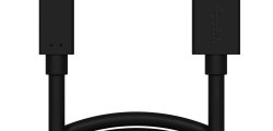 Kabel przewód 2m USB 3.0 – USB-C Quick Charge QC szybkie ładowanie czarny