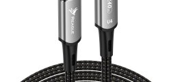 Kabel USB-C 4.0 REAGLE RUC50P3 - 50 CM PD 240W 8K 40 Gbps Thunderbolt 3 do laptopa Macbook Pro Air
