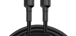Kabel USB-C BASEUS 60W 2 m Czarno-szary