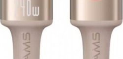 Kabel USB-C - USB-C USAMS Huan Series SJ751 240W 1.2 m Tytanowy