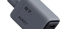 Ładowarka sieciowa AUKEY PA-C3 67W QC5.0 + PD3.0 Szary