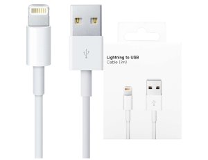 Kabel do szybkiego ładowania 2m Lightning do USB-A USB do Apple iPhone, iPad, iPod BOX Biały do iPhone 12 13 14 Pro