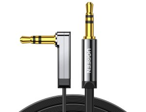 Kabel kątowy Mini Jack 3.5 mm - Mini Jack 3.5 mm UGREEN AV119 5m Czarny