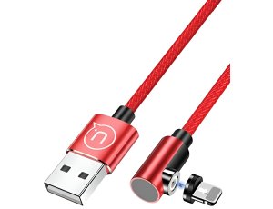 Kabel kątowy USB - Lightning USAMS U54 US-SJ444 1 m Czerwony