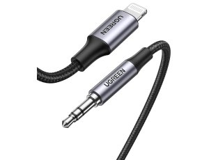 Kabel Lightning - Jack 3.5 mm UGREEN US315 1m Czarny