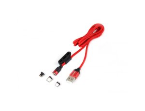 Kabel Magnetyczny AMiO Lightning USB-C Micro USB Magnetyczne 100CM Multi
