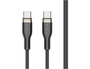 Kabel pleciony USB-C - USB-C FIXED 100W 0.5 m Czarny