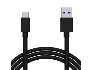 Kabel przewód 2m USB 3.0 – USB-C Quick Charge QC szybkie ładowanie czarny
