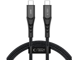 Kabel TECH-PROTECT UB11T Ultraboost Type-C PD 100W/QC3.0 2 m Czarny