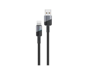 Kabel USB-A — Lightning ENCORE ENERGY EE101-L 1m Braided Czarny