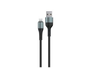 Kabel USB-A — Lightning ENCORE ENERGY EE103-L 1m Braided Czarny