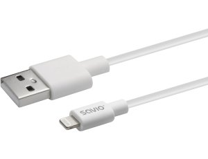 Kabel USB-A - Lightning SAVIO CL-193 2 m Biały