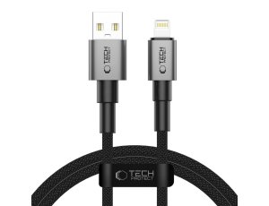 Kabel USB-A - Lightning TECH-PROTECT UltraBoost DNA 15W/3A 1 m Szary