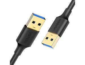 Kabel USB-A - USB-A UGREEN US128 10370 1m Czarny